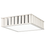 Потолочный светильник квадратный с гофрированным серебрянным абажуром Millennium варинант исполнения - 2 | Loft Concept в Челябинске