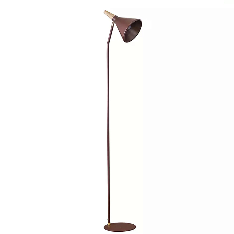 Торшер с конусообразным плафоном Plum Floor Lamp Сливовый Бежевый в Челябинске | Loft Concept 