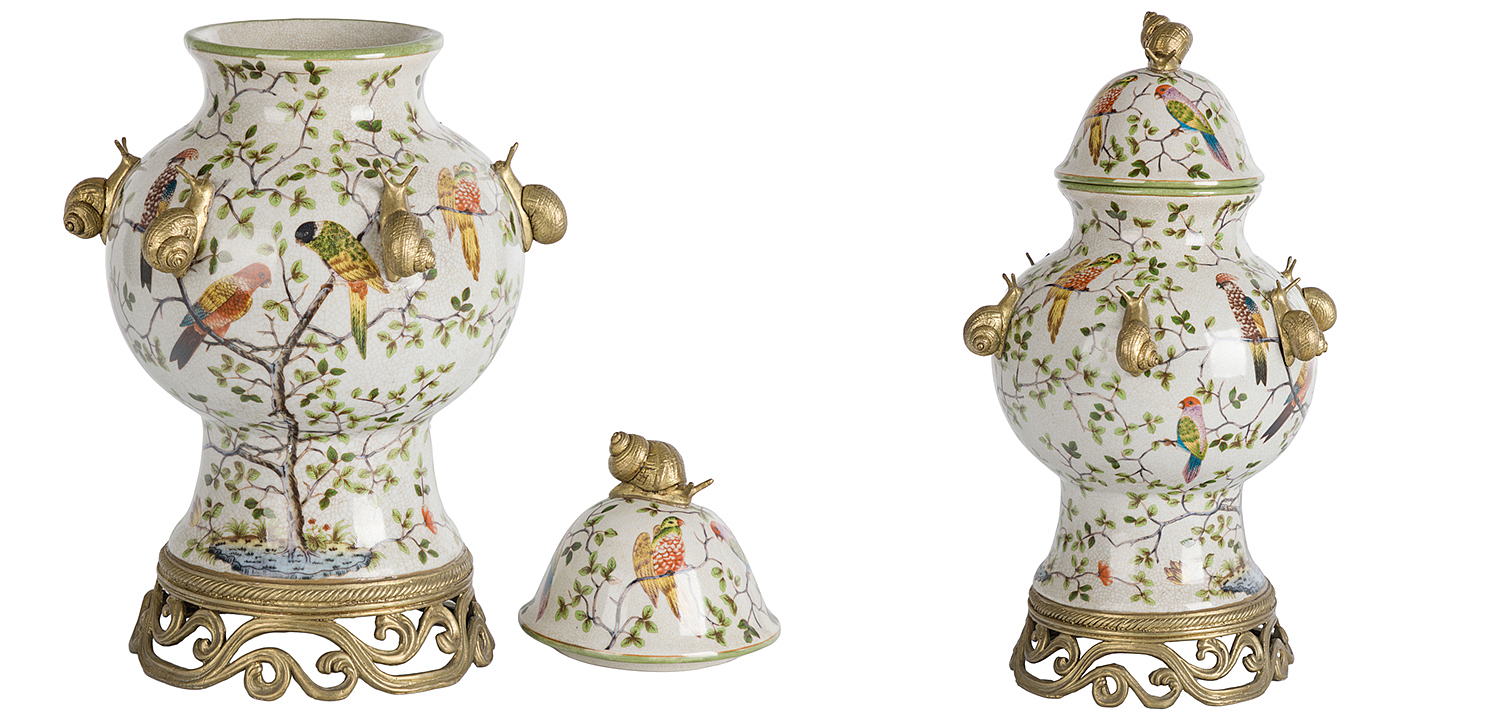 Ваза с крышкой Golden Snails Vase Ваза с крышкой Golden Snails Vase - Loft-Concept в Челябинске