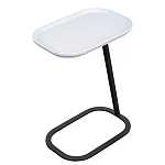 Столик приставной с прямоугольной серой столешницей Steel Stable Table варинант исполнения - 2 | Loft Concept в Челябинске