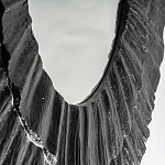 Зеркало в фактурной черной раме в современном стиле Black Maelstrom варинант исполнения - 3 | Loft Concept в Челябинске