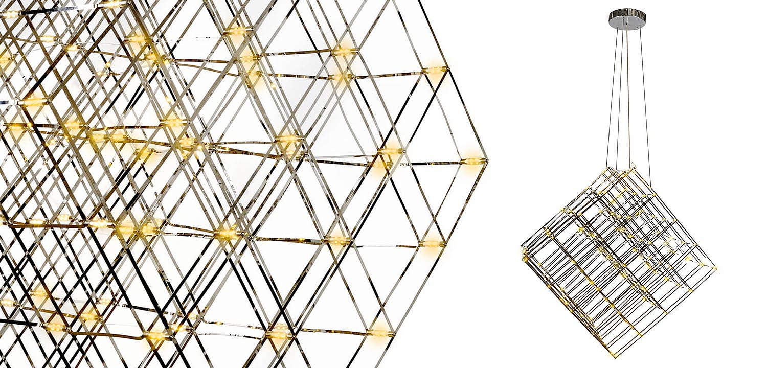 Люстра Moooi Tesseract Yellow lamp M Люстра Moooi Tesseract Yellow lamp M - Loft-Concept в Челябинске