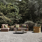 Дизайнерское уличное кресло из массива дерева с плетеной спинкой PALINFRASCA Armchair варинант исполнения - 3 | Loft Concept в Челябинске