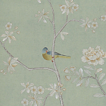 Обои ручная роспись Badminton Mercury Grey варинант исполнения - 3 | Loft Concept в Челябинске