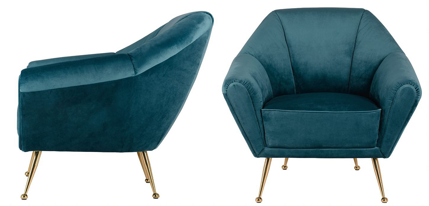 Кресло Brunner Chair blue Кресло Brunner Chair blue - Loft-Concept в Челябинске
