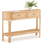 Консоль из плетеного ротанга с ящиками Armelle Rattan Console варинант исполнения - 2 | Loft Concept в Челябинске
