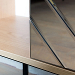 ТВ-тумба с зеркальным декором Serena TV-Stand варинант исполнения - 4 | Loft Concept в Челябинске