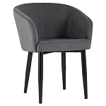 Мягкое кресло на металлических ножках Shaggy Dark Grey варинант исполнения - 1 | Loft Concept в Челябинске