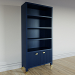 Книжный Стеллаж Elsa Dreams Blue с задней стенкой варинант исполнения - 2 | Loft Concept в Челябинске