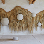 Большая дизайнерская Инсталляция из соломы RAFFIA Installation  варинант исполнения - 2 | Loft Concept в Челябинске