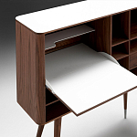 Дизайнерский комод-буфет на высоких ножках с выдвижными ящиками и открытыми полками Joshar варинант исполнения - 4 | Loft Concept в Челябинске