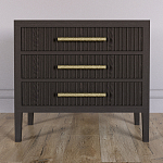 Тумба Primo  с тремя ящиками шпон темный орех варинант исполнения - 2 | Loft Concept в Челябинске