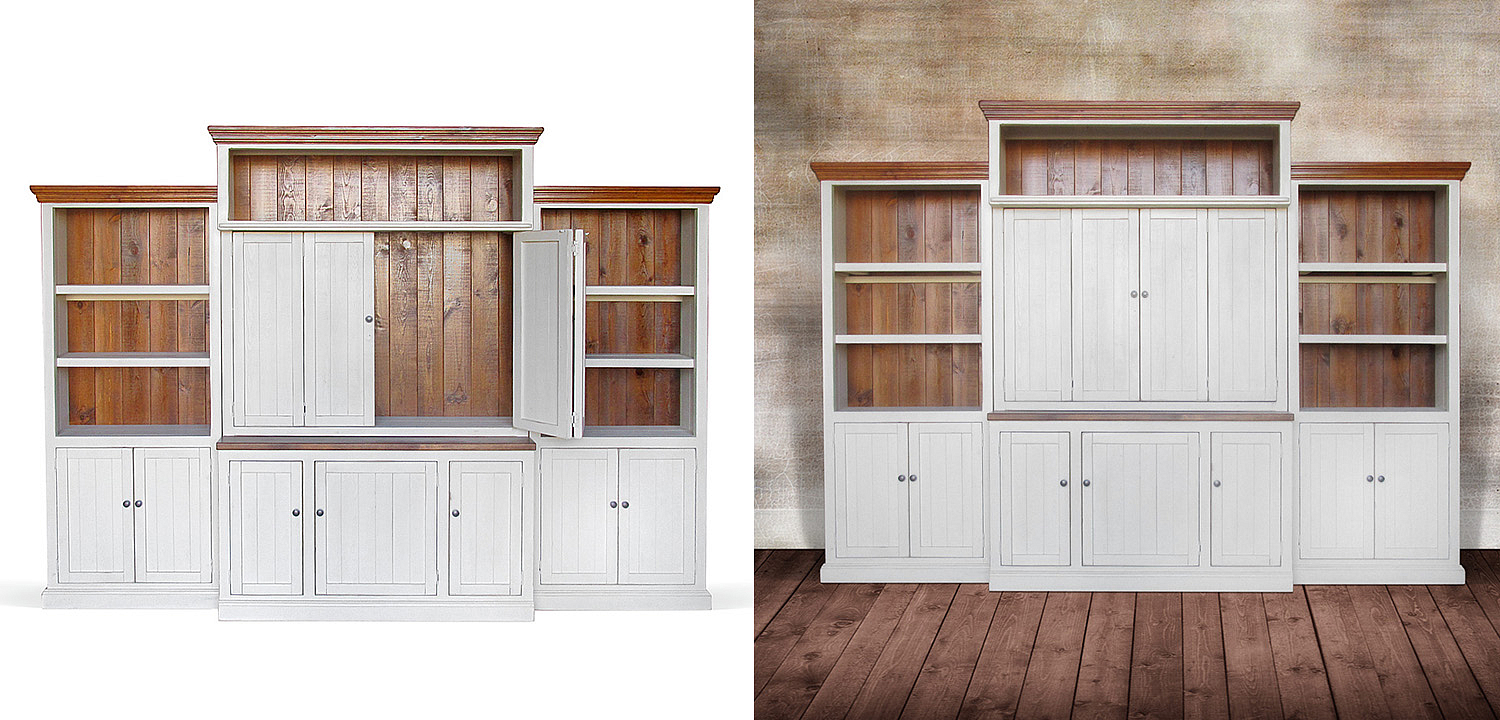 Шкаф-стеллаж Venanzo Provence HARMONIE Weathered White Шкаф-стеллаж Venanzo Provence HARMONIE Weathered White - Loft-Concept в Челябинске