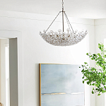 Люстра декорированная цветами из стекла Lightness of Flowers варинант исполнения - 3 | Loft Concept в Челябинске