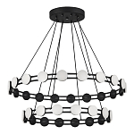 Люстра двухъярусная с круглыми светодиодными источниками света Maxine Light варинант исполнения - 3 | Loft Concept в Челябинске