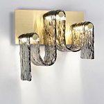 Бра волнистой формы из фактурного стекла Big Wave варинант исполнения - 2 | Loft Concept в Челябинске