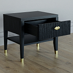 Прикроватная тумбочка с ящиком Elsa Dreams Black варинант исполнения - 2 | Loft Concept в Челябинске