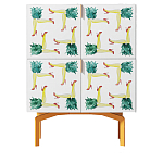 Тумба  с рисунком Short Pina Colada Orange варинант исполнения - 1 | Loft Concept в Челябинске