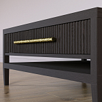 Кофейный стол Primo с двумя ящиками Темный орех варинант исполнения - 5 | Loft Concept в Челябинске