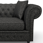 Мебельная ткань Шенилл темно-серый цвет 138 см T4-40 варинант исполнения - 8 | Loft Concept в Челябинске