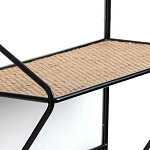 Настенная вешалка с полкой из ротанга Bourn Shelf-hanger варинант исполнения - 4 | Loft Concept в Челябинске