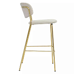 Стул барный широкой полукруглой спинкой на золотистых ножках Chair Smooth Shapes варинант исполнения - 2 | Loft Concept в Челябинске