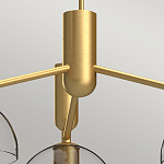 Люстра с 3-мя прозрачными полусферическими плафонами из стекла Alora Mood варинант исполнения - 3 | Loft Concept в Челябинске