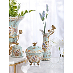 Шкатулка голубого цвета с цветочными орнаментами Blue Garden варинант исполнения - 6 | Loft Concept в Челябинске