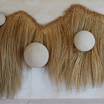 Большая дизайнерская Инсталляция из соломы RAFFIA Installation  варинант исполнения - 5 | Loft Concept в Челябинске