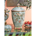 Ваза с крышкой и цветочным узором Genuine Chinese Classics варинант исполнения - 2 | Loft Concept в Челябинске