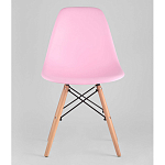 Пластиковый стул на ножках из массива бука Eames Pink варинант исполнения - 4 | Loft Concept в Челябинске