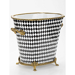 Фарфоровое кашпо Black and white square варинант исполнения - 2 | Loft Concept в Челябинске