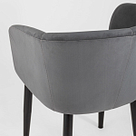 Мягкое кресло на металлических ножках Shaggy Dark Grey варинант исполнения - 6 | Loft Concept в Челябинске