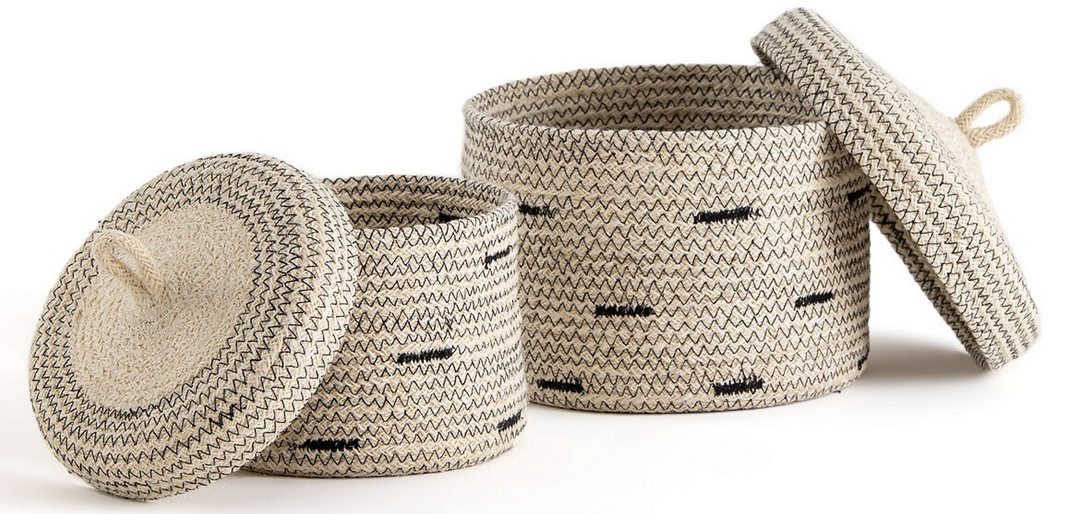 Комплект корзин из джута Wicker Baskets Комплект корзин из джута Wicker Baskets - Loft-Concept в Челябинске