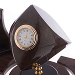 Настольный письменный набор из природного камня обсидиана коричневого Team leader варинант исполнения - 3 | Loft Concept в Челябинске