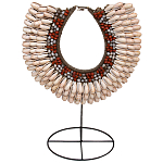 Этническое ожерелье из ракушек и бус Aboriginal Ethnic Necklace Beige Red варинант исполнения - 1 | Loft Concept в Челябинске