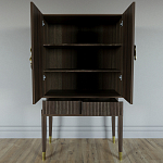 Кабинетный шкаф Elsa Dreams Walnut с 2-мя ящиками варинант исполнения - 4 | Loft Concept в Челябинске