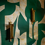 Обои ручная роспись в стиле Арт-деко Symphony Original colourway on Jade silk dupion варинант исполнения - 2 | Loft Concept в Челябинске