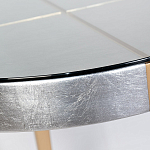 Столик журнальный серебристый с круглой столешницей Showing Refinement варинант исполнения - 1 | Loft Concept в Челябинске