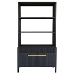 Стеллаж Primo с ящиками Черный дуб  варинант исполнения - 8 | Loft Concept в Челябинске