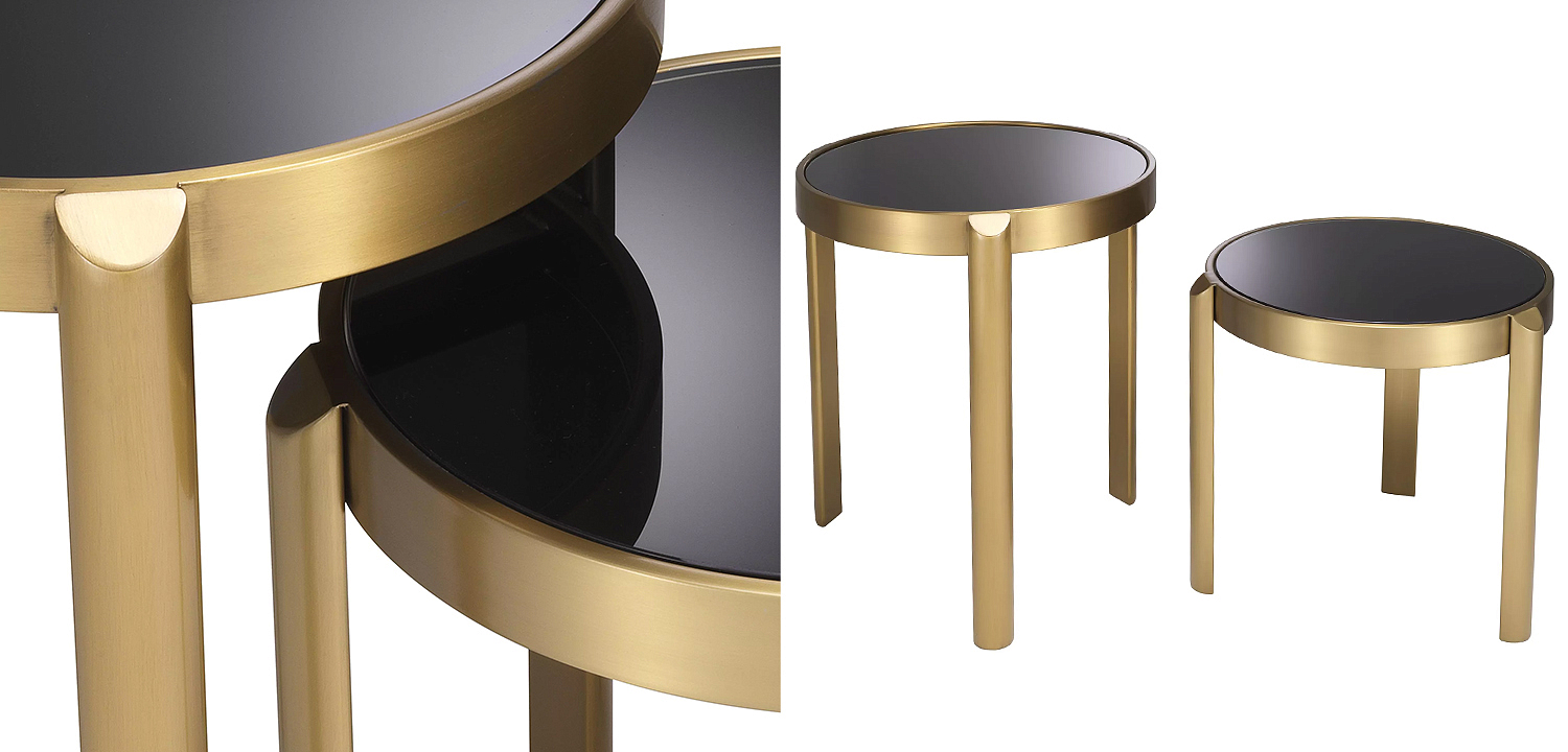Комплект из двух приставных столиков Eichholtz Side Table Buena set of 2 Комплект из двух приставных столиков Eichholtz Side Table Buena set of 2 - Loft-Concept в Челябинске