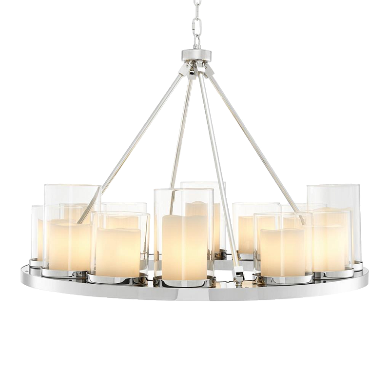 Люстра Chandelier Summit Сircle Нержавеющая сталь Прозрачный (Transparent) Белый Люстра Chandelier Summit Сircle Нержавеющая сталь Прозрачный (Transparent) Белый в Челябинске | Loft Concept