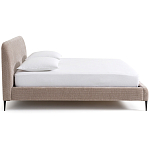 Кровать с обивкой велюр Hazel Velour Beige Bed варинант исполнения - 3 | Loft Concept в Челябинске