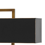 Настольная лампа прямоугольная с черным абажуром Strictness of Forms варинант исполнения - 1 | Loft Concept в Челябинске