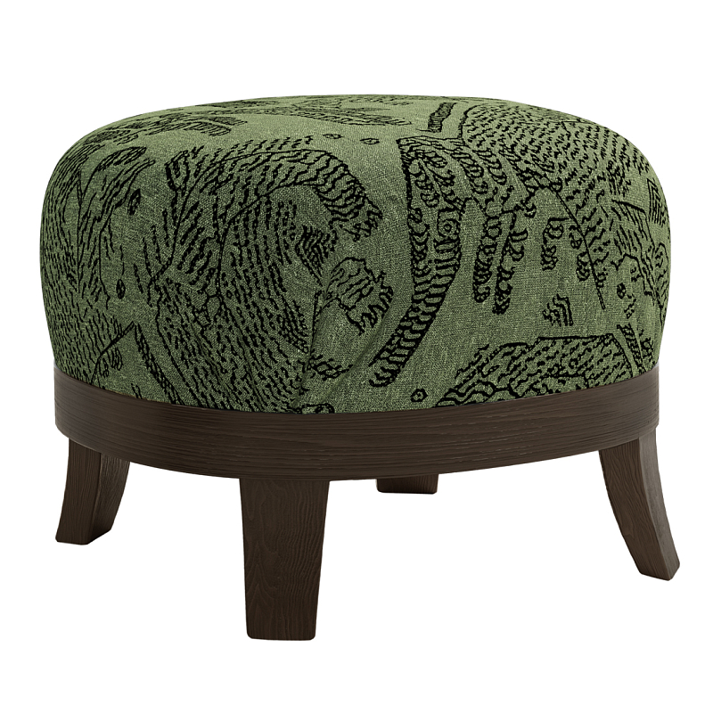 Пуф Turin Green Зеленый Коричневый в Челябинске | Loft Concept 