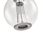 Подвесной светильник с плафоном в форме шара Inner Gleam Orb silver варинант исполнения - 6 | Loft Concept в Челябинске