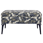 Банкетка с принтом из журавлей Crane варинант исполнения - 1 | Loft Concept в Челябинске