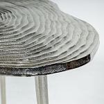 Металлический кофейный столик Puddle Silver варинант исполнения - 2 | Loft Concept в Челябинске