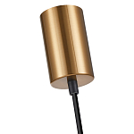 Подвесной светильник со стеклянным плафоном в форме бокала янтарного цвета Prestige варинант исполнения - 5 | Loft Concept в Челябинске