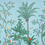 Обои ручная роспись Amazonia Duck Egg варинант исполнения - 3 | Loft Concept в Челябинске